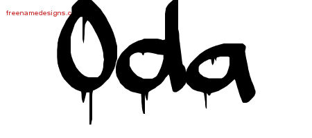 Graffiti Name Tattoo Designs Oda Free Lettering