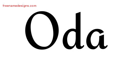 Calligraphic Stylish Name Tattoo Designs Oda Download Free