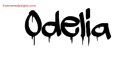 Graffiti Name Tattoo Designs Odelia Free Lettering