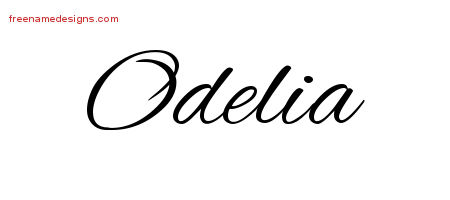 Cursive Name Tattoo Designs Odelia Download Free