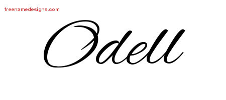 Cursive Name Tattoo Designs Odell Download Free