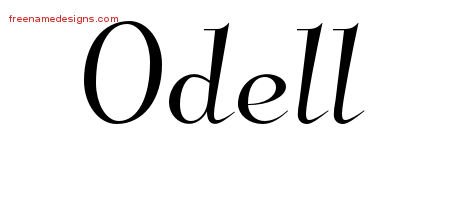 Elegant Name Tattoo Designs Odell Download Free