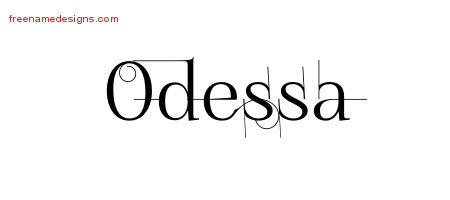 Decorated Name Tattoo Designs Odessa Free