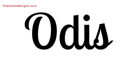 Handwritten Name Tattoo Designs Odis Free Printout