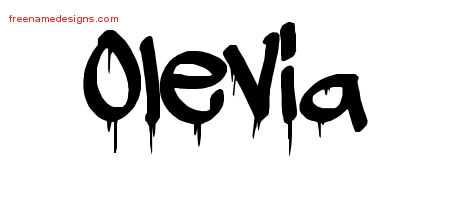 Graffiti Name Tattoo Designs Olevia Free Lettering