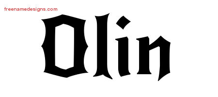 Gothic Name Tattoo Designs Olin Download Free