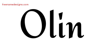 Calligraphic Stylish Name Tattoo Designs Olin Free Graphic Calligraphic Stylish Name Tattoo Designs Olin Free Graphic