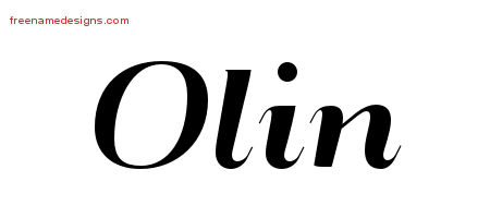 Art Deco Name Tattoo Designs Olin Graphic Download Art Deco Name Tattoo Designs Olin Graphic Download