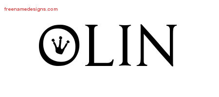Regal Victorian Name Tattoo Designs Olin Printable