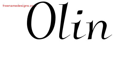 Elegant Name Tattoo Designs Olin Download Free