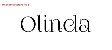 Vintage Name Tattoo Designs Olinda Free Download