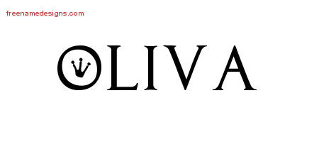 Regal Victorian Name Tattoo Designs Oliva Graphic Download