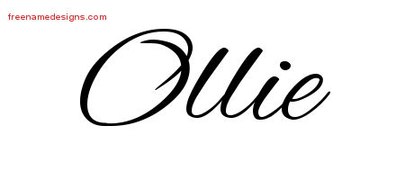 Cursive Name Tattoo Designs Ollie Download Free