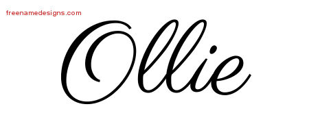 Classic Name Tattoo Designs Ollie Printable