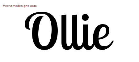 Handwritten Name Tattoo Designs Ollie Free Download