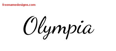 Lively Script Name Tattoo Designs Olympia Free Printout Lively Script Name Tattoo Designs Olympia Free Printout