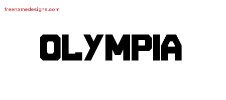 Titling Name Tattoo Designs Olympia Free Printout
