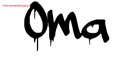 Graffiti Name Tattoo Designs Oma Free Lettering