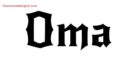 Gothic Name Tattoo Designs Oma Free Graphic
