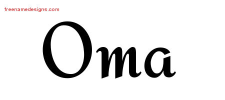 Calligraphic Stylish Name Tattoo Designs Oma Download Free