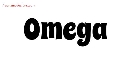 Groovy Name Tattoo Designs Omega Free Lettering