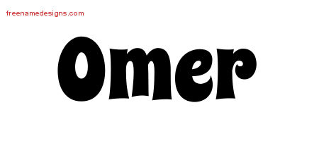 Groovy Name Tattoo Designs Omer Free