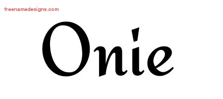 Calligraphic Stylish Name Tattoo Designs Onie Download Free