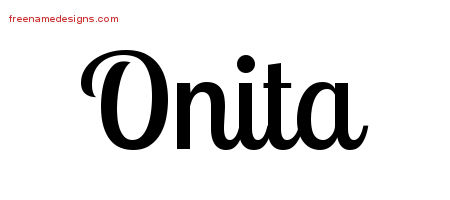 Handwritten Name Tattoo Designs Onita Free Download