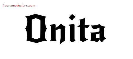 Gothic Name Tattoo Designs Onita Free Graphic