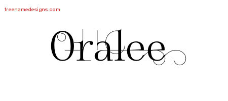 Decorated Name Tattoo Designs Oralee Free
