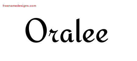 Calligraphic Stylish Name Tattoo Designs Oralee Download Free