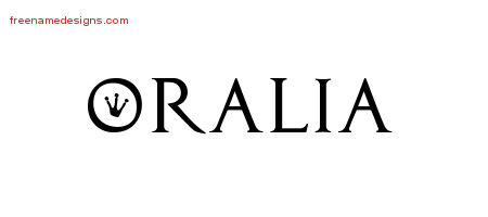 Regal Victorian Name Tattoo Designs Oralia Graphic Download