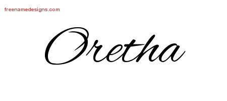 Cursive Name Tattoo Designs Oretha Download Free