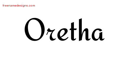 Calligraphic Stylish Name Tattoo Designs Oretha Download Free