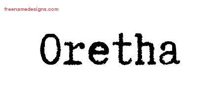 Typewriter Name Tattoo Designs Oretha Free Download