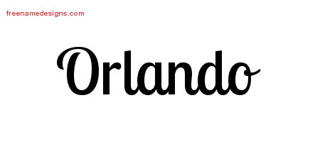 Handwritten Name Tattoo Designs Orlando Free Printout