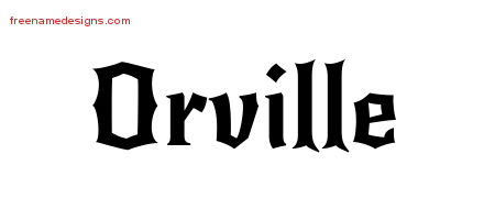 Gothic Name Tattoo Designs Orville Download Free