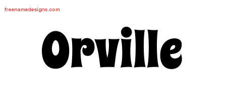 Groovy Name Tattoo Designs Orville Free