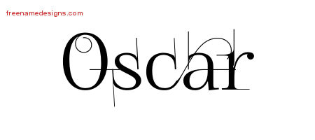 Decorated Name Tattoo Designs Oscar Free