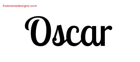 Handwritten Name Tattoo Designs Oscar Free Printout
