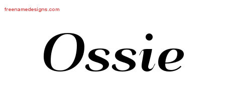 Art Deco Name Tattoo Designs Ossie Printable