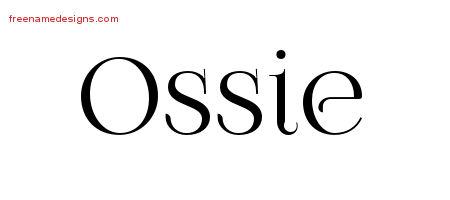 Vintage Name Tattoo Designs Ossie Free Download