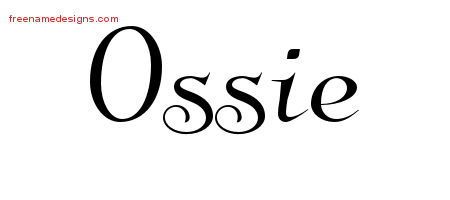 Elegant Name Tattoo Designs Ossie Free Graphic