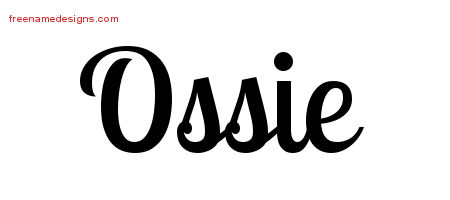Handwritten Name Tattoo Designs Ossie Free Download