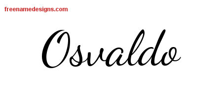 Lively Script Name Tattoo Designs Osvaldo Free Download