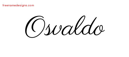 Classic Name Tattoo Designs Osvaldo Printable