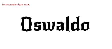 Gothic Name Tattoo Designs Oswaldo Download Free