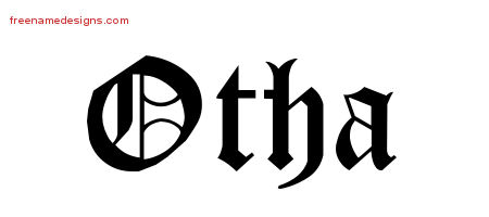 Blackletter Name Tattoo Designs Otha Printable