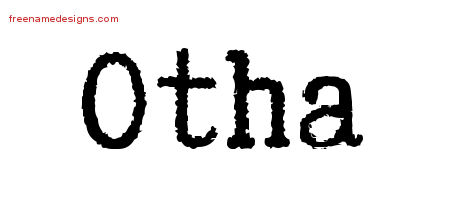 Typewriter Name Tattoo Designs Otha Free Printout