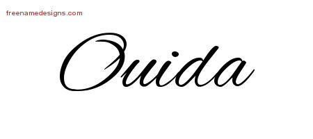 Cursive Name Tattoo Designs Ouida Download Free